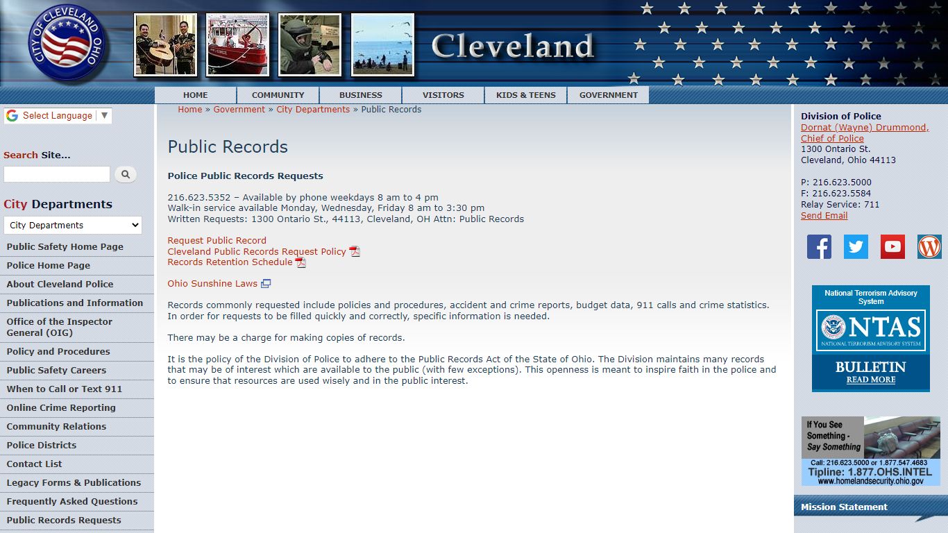 Public Records | City of Cleveland